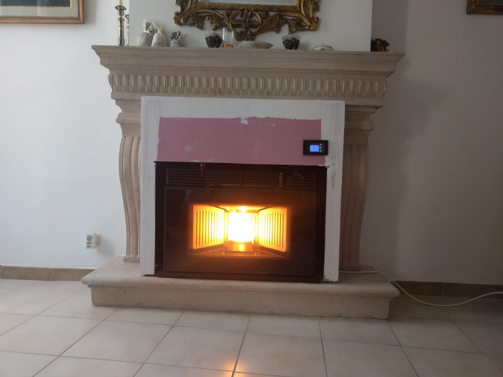 Installation d'un insert de chauffage